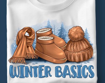Winter Basics PNG, Cozy Clipart (Digital Download)