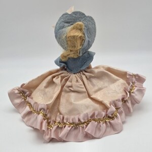 Vintage 1940s Composition Princess Anna Storybook Doll Blonde Hair Pink Dress image 6