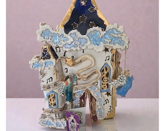 2003 Heather Goldminc Blue Sky Clayworks Hark the Herald Angels Sing Music House