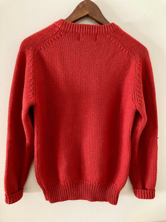 Vintage Woolrich Sweater Orange Women’s Small - image 3