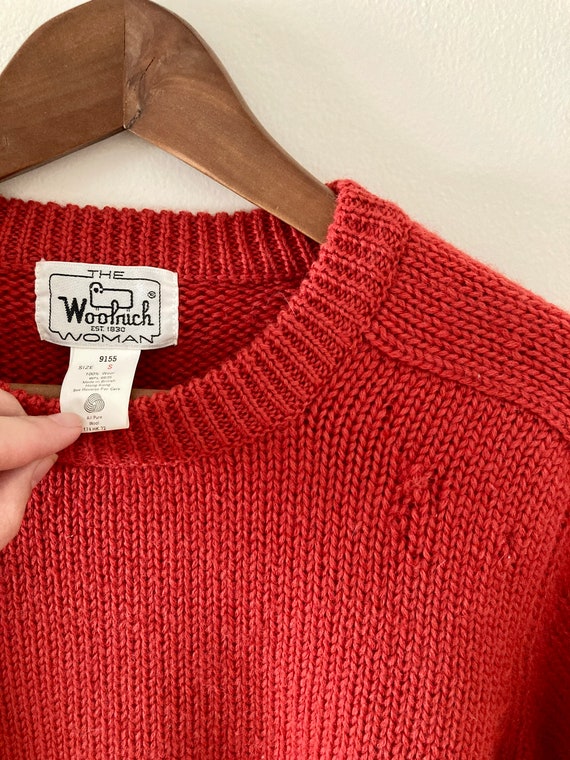 Vintage Woolrich Sweater Orange Women’s Small - image 4