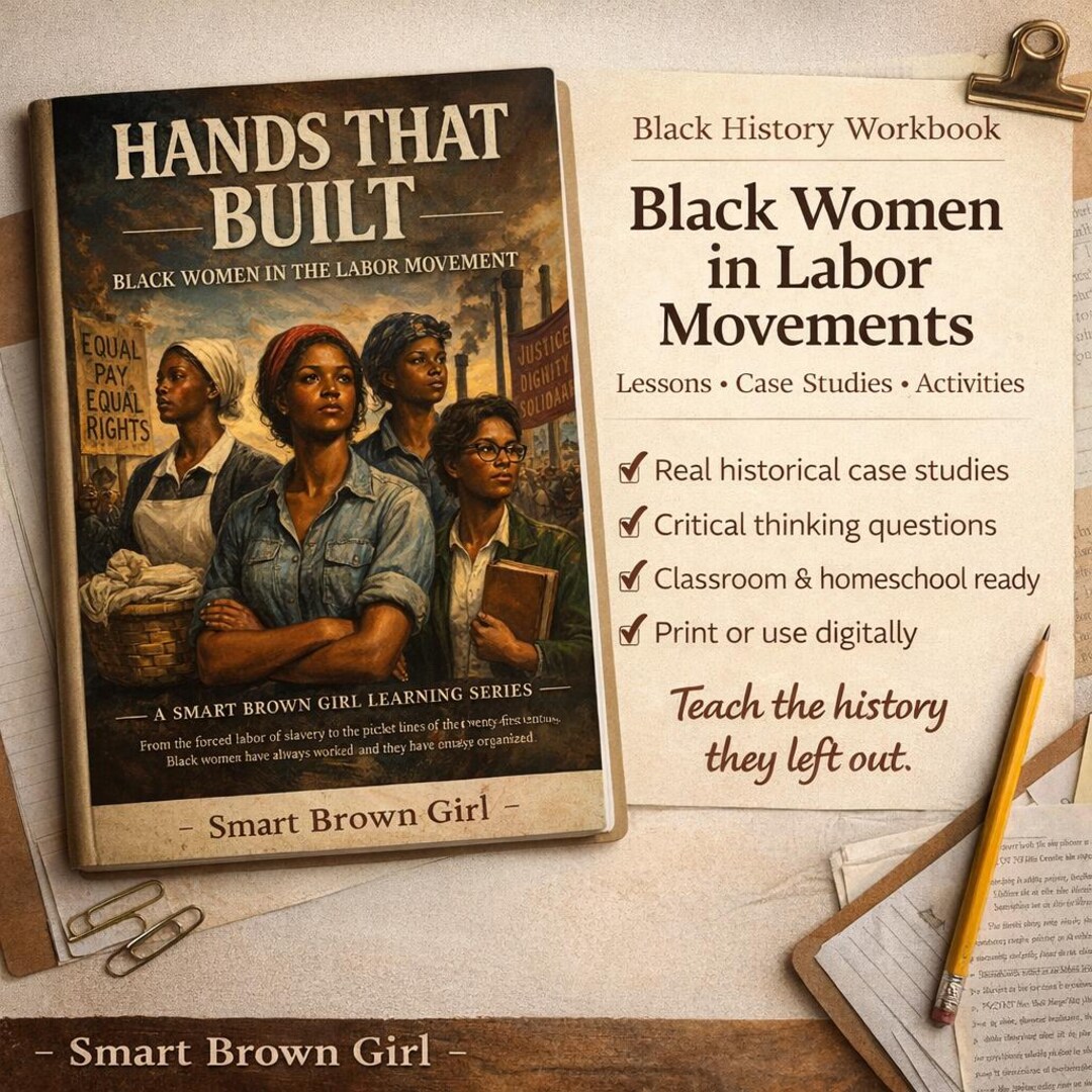 Laboe Workbook Black Women Labor Movement Workbook | Black History Activities (digital ...