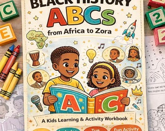 Black History ABCs Workbook for Kids | Alphabet Activities, Coloring Pages (Ages 5-10)