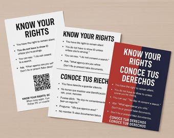 Know Your Rights: Printable Flyers for Protest & Community Defense (English + Spanish)