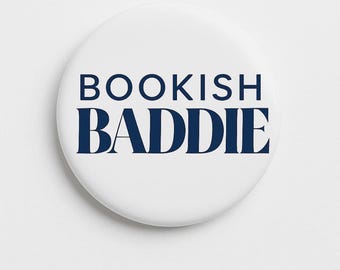 Bookish Baddie – Button Pin
