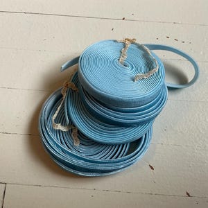velvet ribbon 3/8” wide dusty soft blue