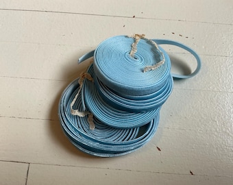 velvet ribbon 3/8” wide dusty soft blue