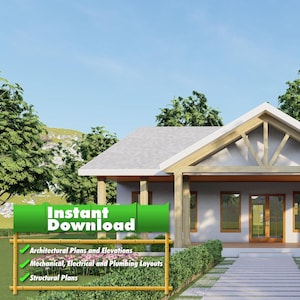 Cherry Creek Farmhouse Homestead - Homestead Plans | Southern Modern House Design Blueprint - DWG & PDF