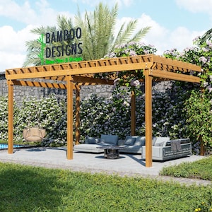 Orlando Oasis Pergola – 14x20 Large Backyard Pergola Design – DIY Shade Cover Plans (PDF) – Instant Download