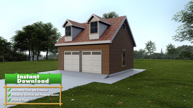 Fox Hollow Carriage House plan by Bamboo Designs