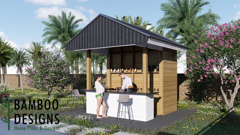 Nakamoto Outdoor Bar plan by Bamboo Designs