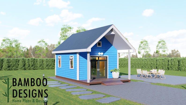 Royal 14x24 Gable Shed Plan Option 2 plan by Bamboo Designs