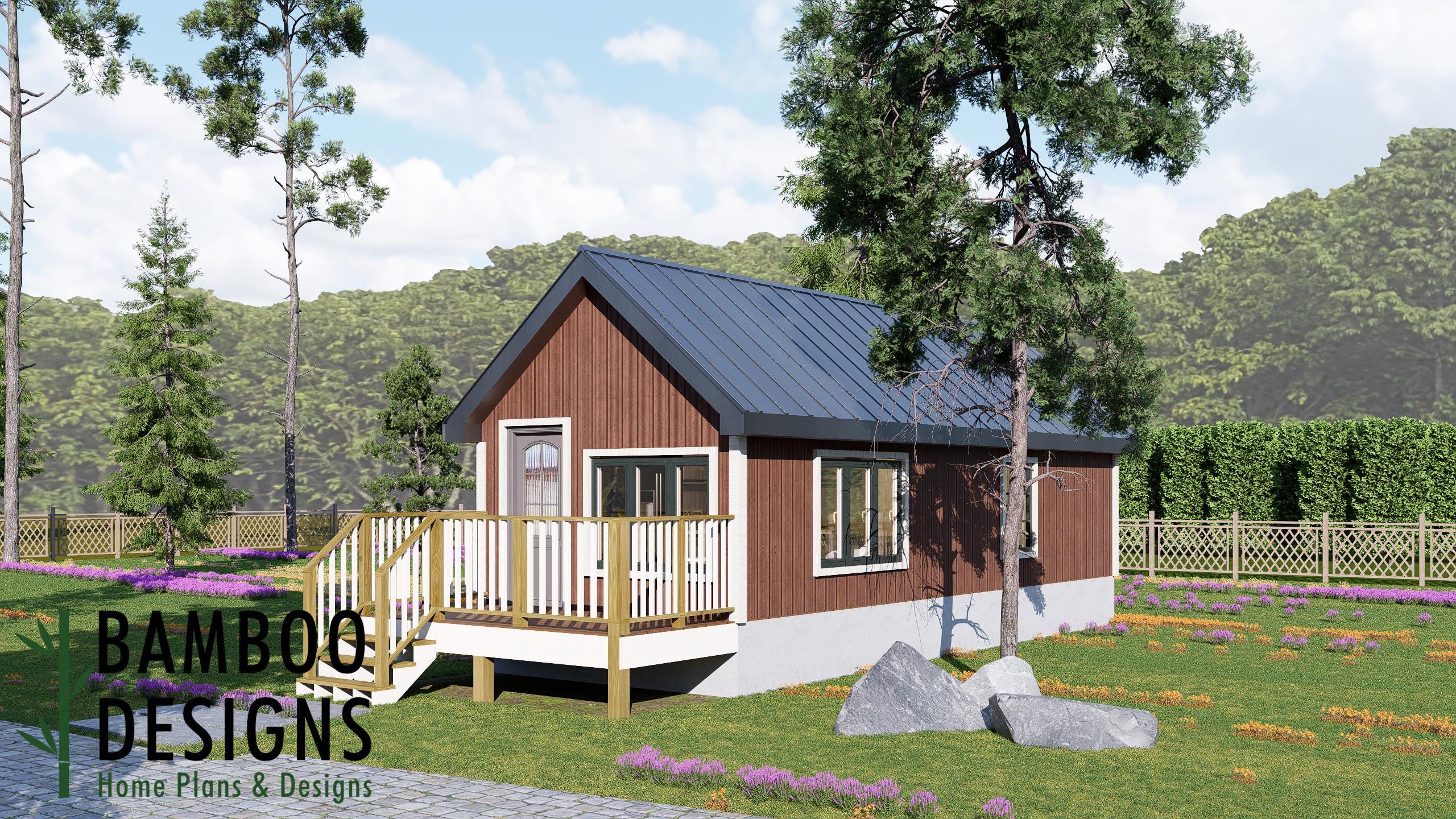 Image of Winder 12x32 Tiny Home Plan — Modern Single-Level Living with Timeless Style | DIY Tiny House Plan