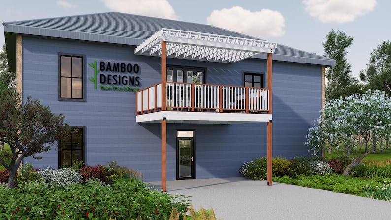 Phoenix 12x16 Balcony Deck plan by Bamboo Designs