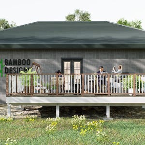 20x24 Montana Freestanding Deck Plan – DIY Backyard Platform for Modular or Manufactured Homes – PDF + DWG