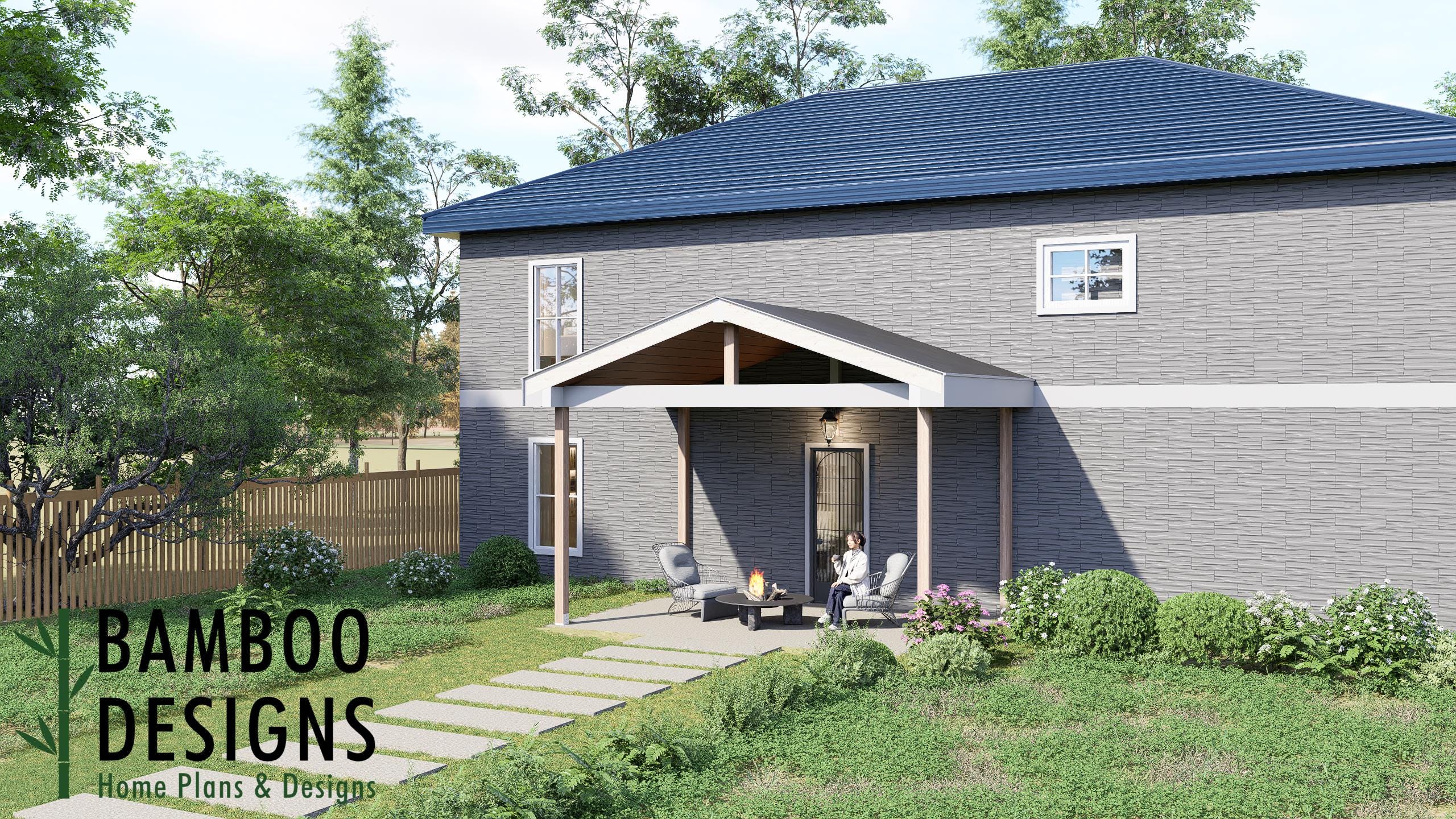 Image of El Marrow 12x18 Porch Cover Plan - Spacious Outdoor Shade Structure with Clean Roofline | DIY PDF Plans
