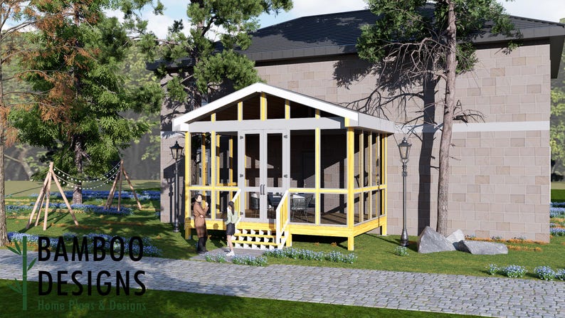 Raya Sunroom · 14x20 plan by Bamboo Designs