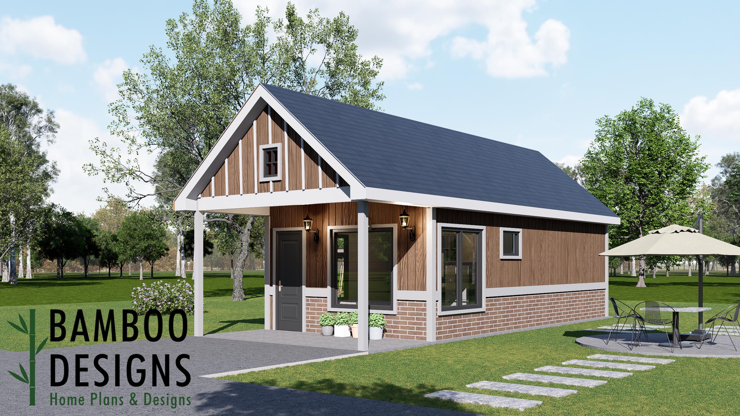 Image of Jegal Tiny Home Plan - 16x32 Modern Backyard ADU | DIY Tiny House Plans (448 Sq Ft)