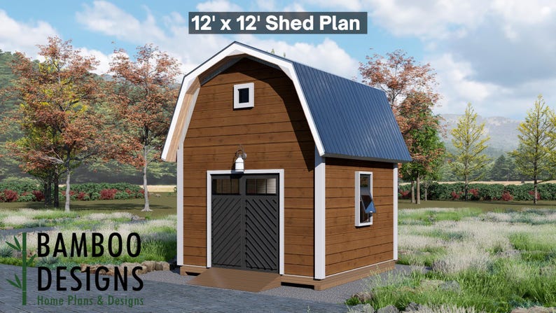 Perry 12x12 Shed plan by Bamboo Designs