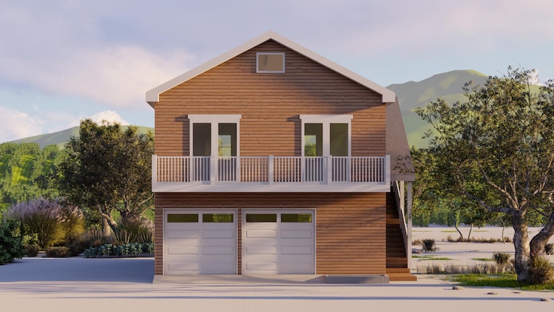 Cypress Gable Garage plan by Bamboo Designs