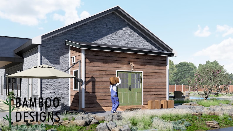 Glenn 6x20 Lean-To Shed plan by Bamboo Designs