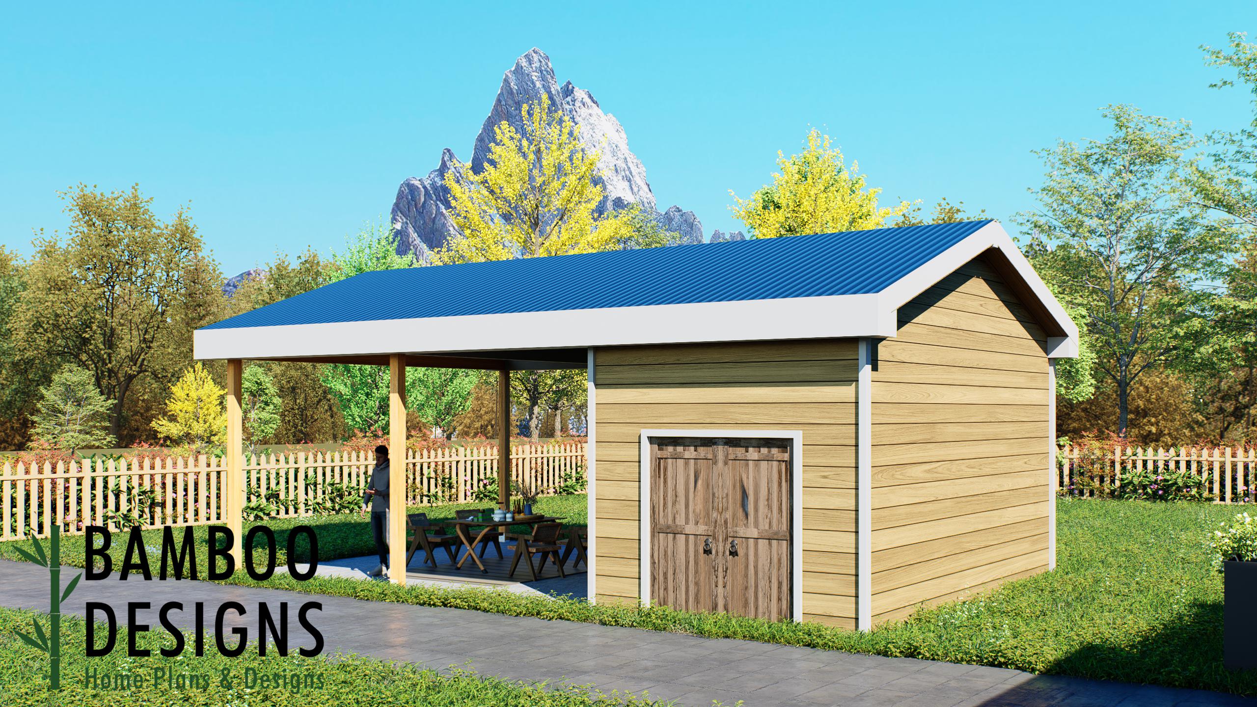 Image of Mozely 20' x 32' Pavilion Plan — A Grand Outdoor Pavilion for Backyard Entertaining, Outdoor Living & All-Season Enjoyment | DIY Plans