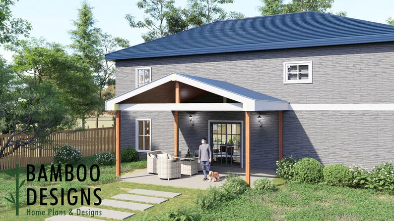 Velasco Porch Cover · 18x20 plan by Bamboo Designs