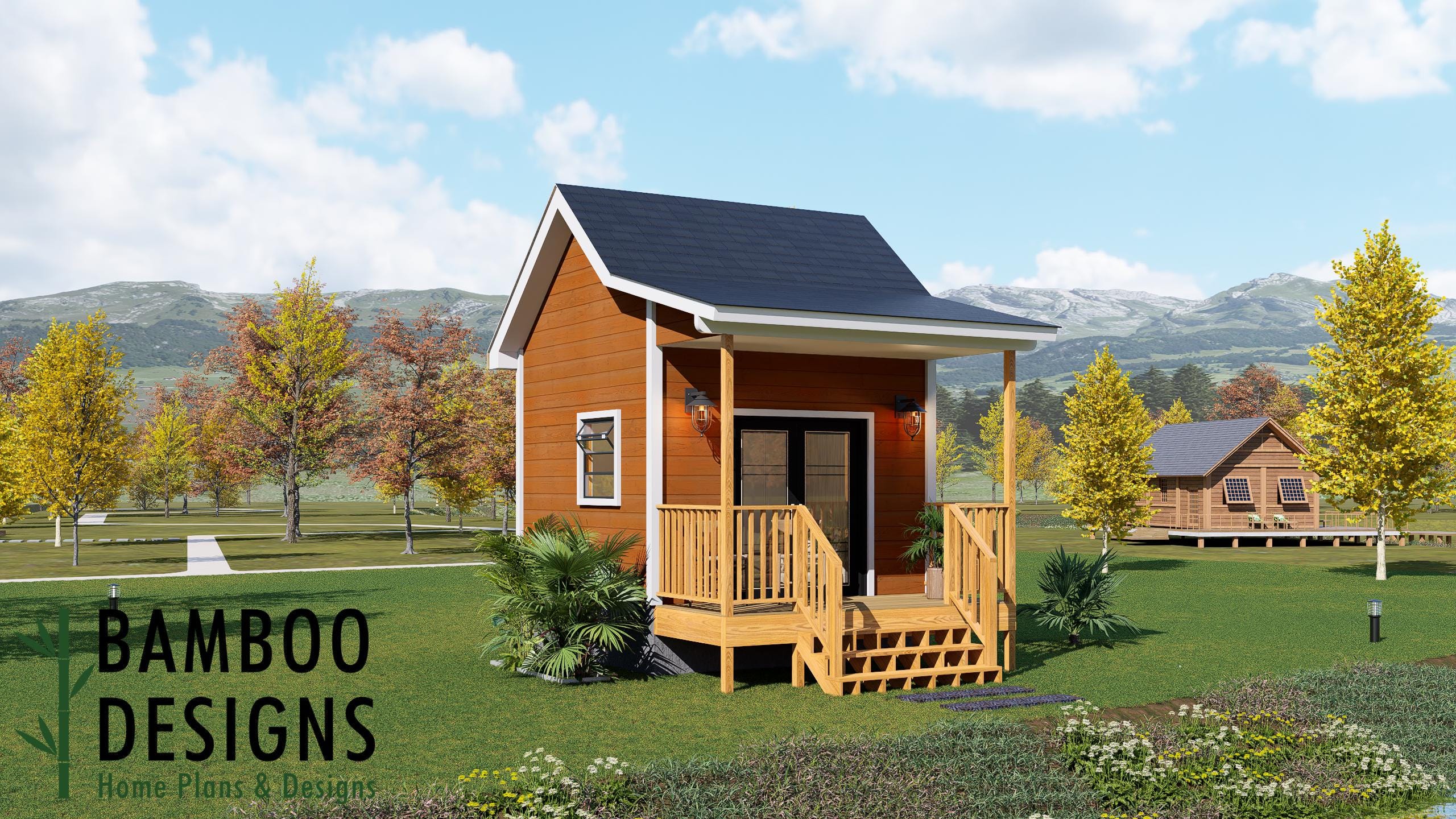 Image of Foxi Tiny Home - 12x12 Modern Backyard Studio | DIY ADU & Compact Living Plan