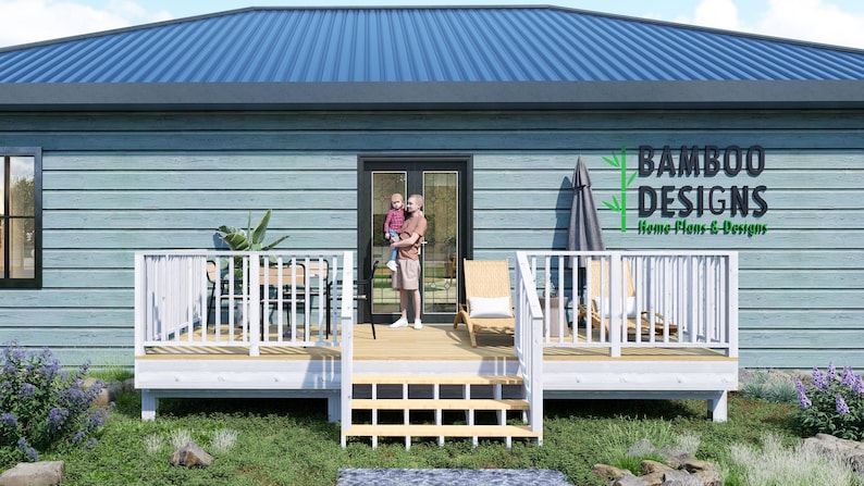 Franklin 10x20 Deck plan by Bamboo Designs