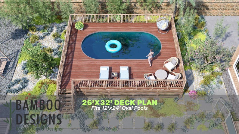 Bete Gris Pool Deck · 26x32 plan by Bamboo Designs