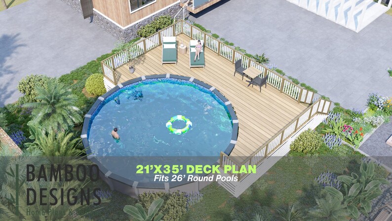 Harry Pool Deck · 21x35 plan by Bamboo Designs