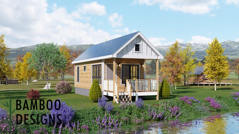 Chieko 14x30 Tiny Home plan by Bamboo Designs