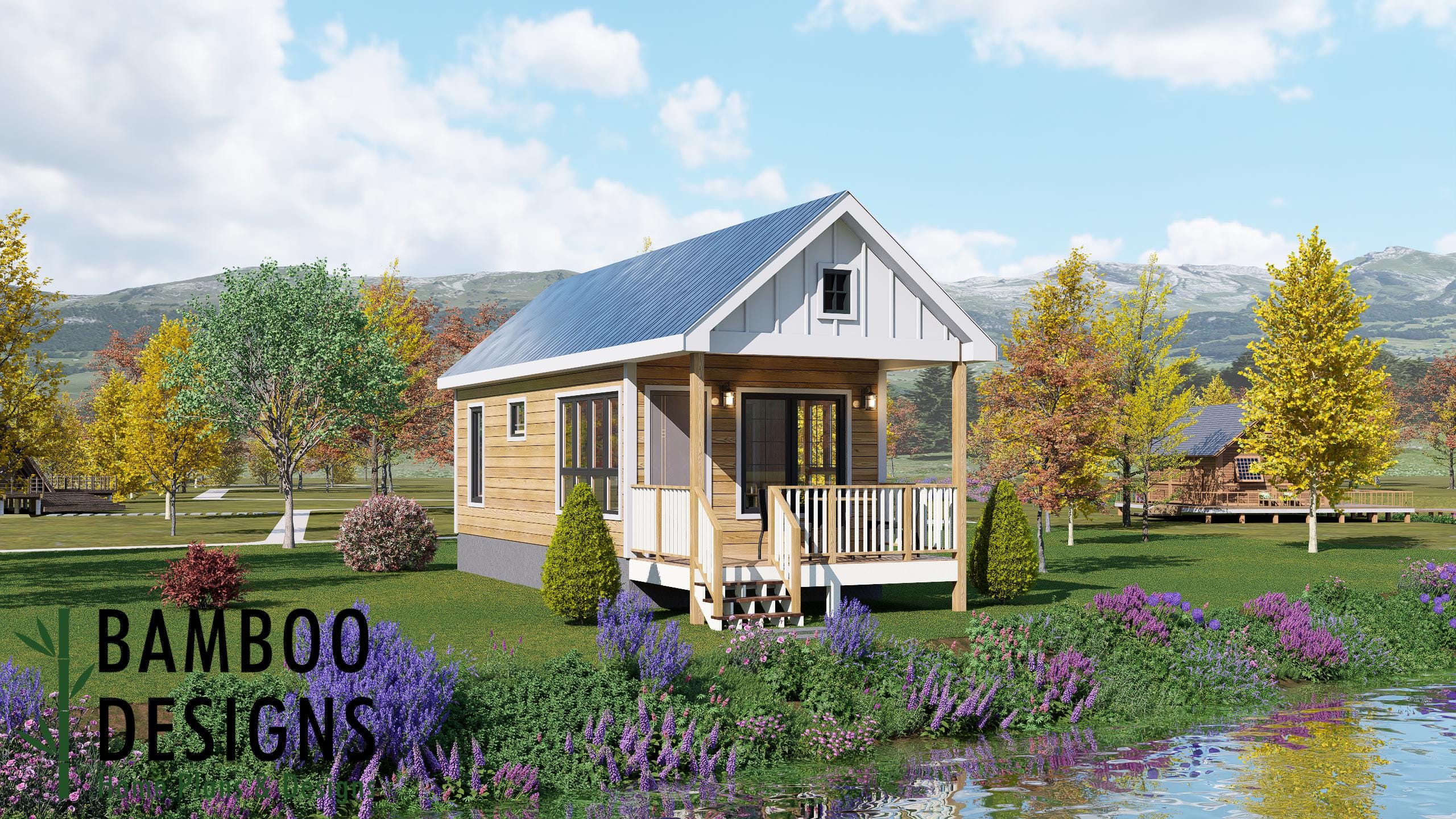 Image of Chieko 14x30 Tiny Home Plan - Modern Compact Living with Timeless Style