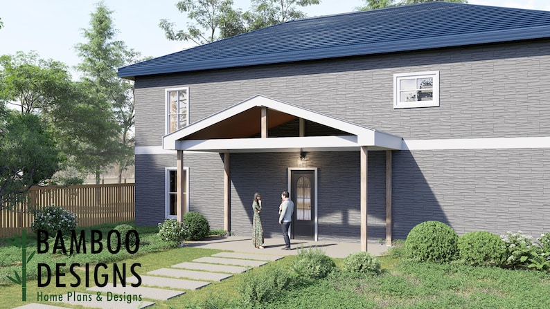 Meche Porch Cover · 10x20 plan by Bamboo Designs
