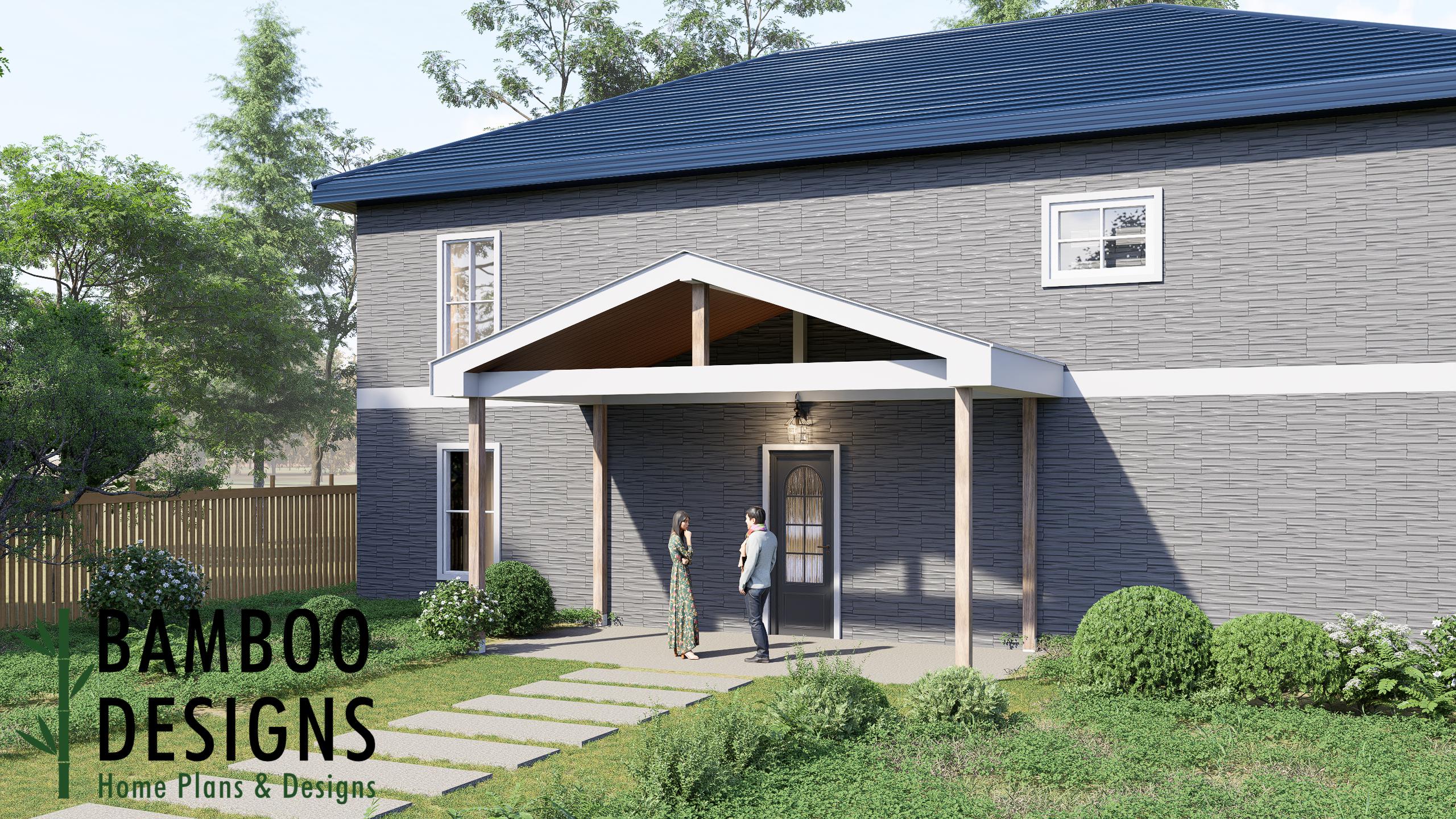 Image of Meche Porch Cover Plan - 10x20 Covered Patio Roof Design | DIY PDF Plans for Backyard Shade Structure