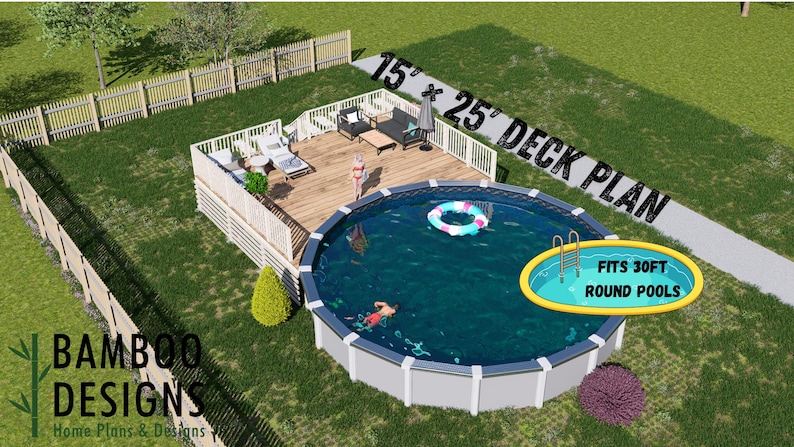 Aqua Haven · 15x25 plan by Bamboo Designs