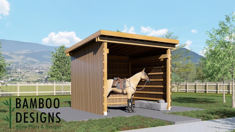 Shadow 12x12 Horse Paddock plan by Bamboo Designs