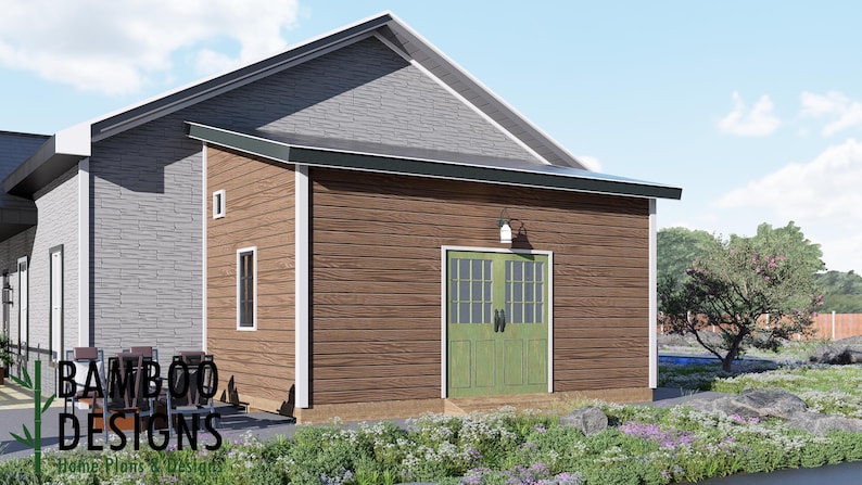 Sage 12x20 Lean-To Shed plan by Bamboo Designs