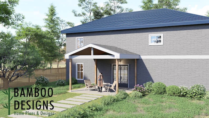 Foote Porch Cover · 16x16 plan by Bamboo Designs