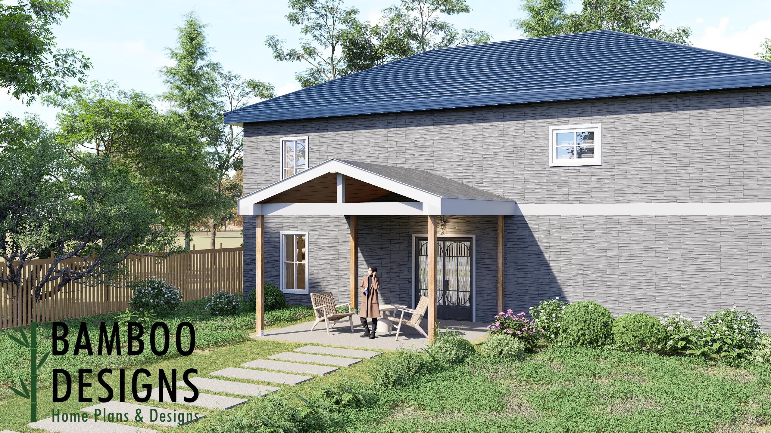 Image of Foote Porch Cover Plan – 16x16 Modern Outdoor Roof Structure with Clean Lines | DIY PDF Plans