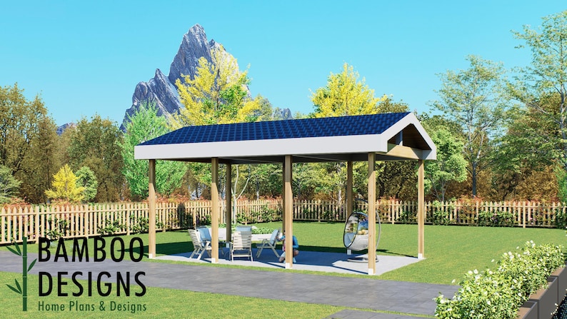 Barbe 14'x32' Pavilion · 14x32 plan by Bamboo Designs
