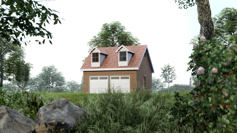 Pinehaven Loft Garage Apartment plan by Bamboo Designs