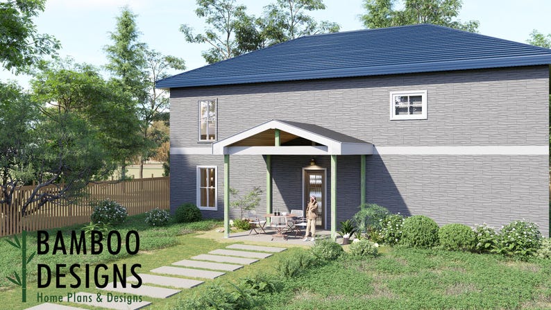 Rubacava 12x14 Porch Cover plan by Bamboo Designs