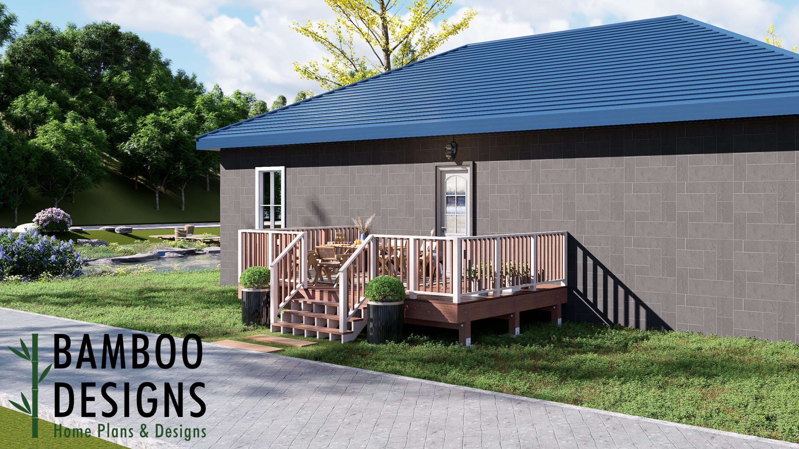 Image of Monticello 12x18 Freestanding Deck Plan — Elegant Backyard Entertainment Deck for DIY Outdoor Living