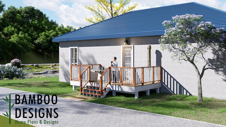 Brooklyn 10x18 Freestanding Deck plan by Bamboo Designs