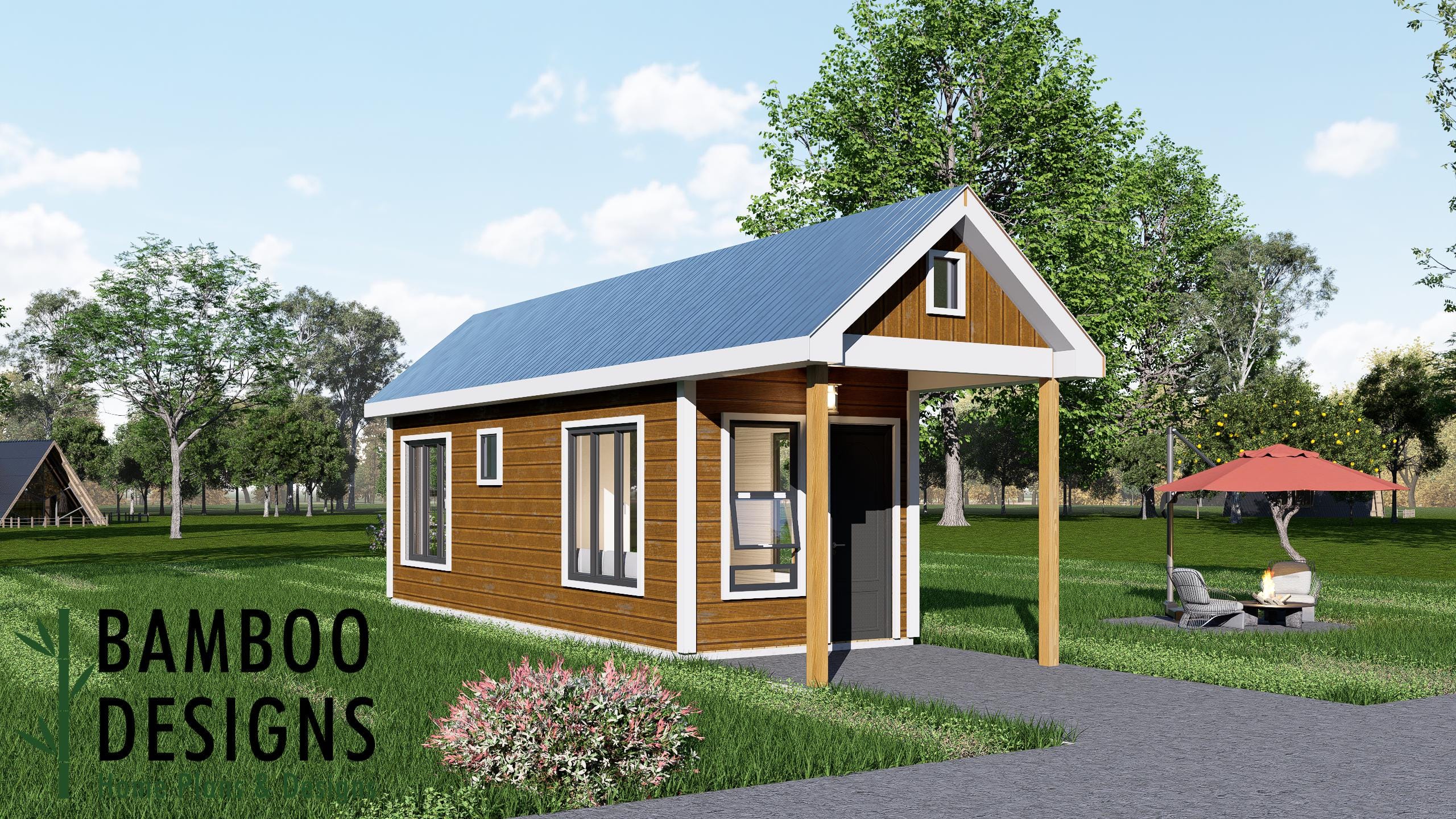 Image of Dandie Tiny Home - 10x30 Modern Backyard Living Space | DIY ADU & Compact Home Plan