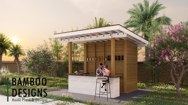Mojave Sunset Outdoor Bar plan by Bamboo Designs