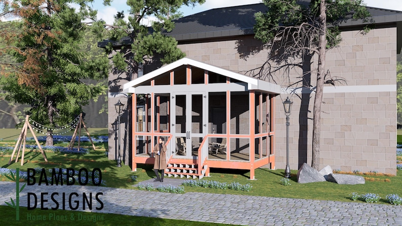 Mikel Sunroom · 12x20 plan by Bamboo Designs