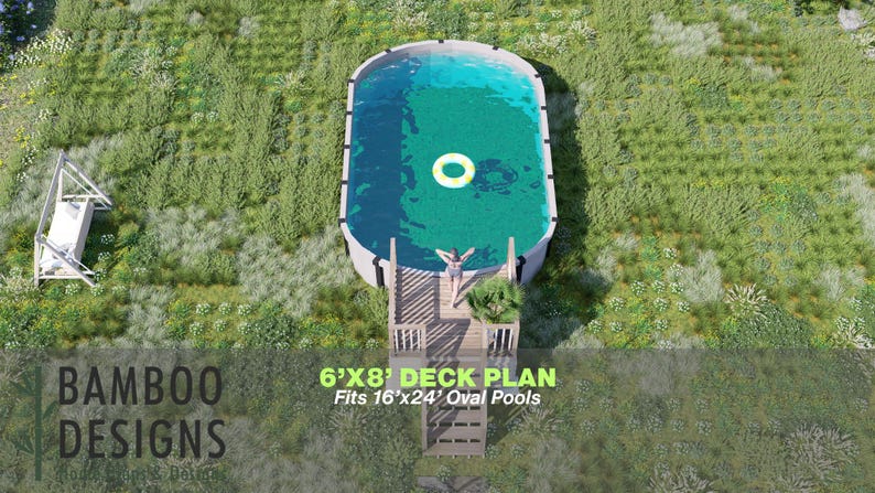 Coua Pool Deck · 6x8 plan by Bamboo Designs