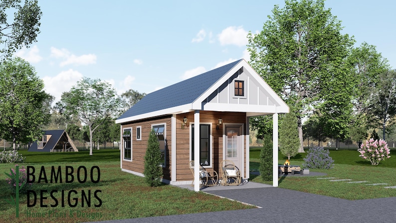 Sora 12x30 Tiny Home plan by Bamboo Designs